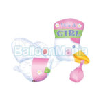 Balon folie Barza fetita cu Heliu 58×81 cm A07026-HE