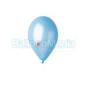 Balon latex metalizat 26 cm albastru deschis
