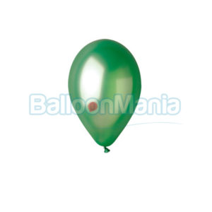 Balon latex metalizat 26 cm verde
