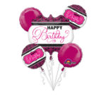 Buchet 5 baloane folie  Pink, Black & White Birthday 30934-HE