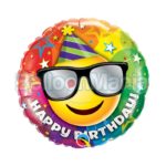 Balon folie Happy Birthday Smiley Face 45 cm 49057