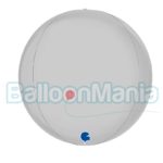 Balon folie Glob alb, 29 cm 74111S01