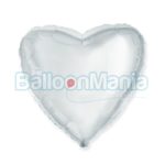 Balon folie Inima Argintie 60 cm 206500/P