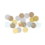 Confeti rotund Auriu si alb, folie/ hartie, 15 gr 99045