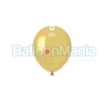 Balon latex metalizat auriu Dorato, 13 cm AM50.74