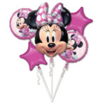 Buchet 5 baloane folie Minnie Forever 40706-HE
