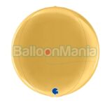 Balon folie Glob auriu, 38 cm 74112
