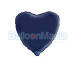 Balon folie Inima Navy Blue,  45 cm 180S02